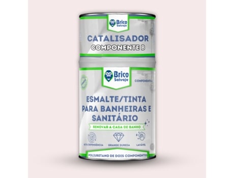 Esmalte/Tinta para Banheiras e Sanitário Rosa Claro Marilyn SATINA 600+150 ML BRICOSALVAJE