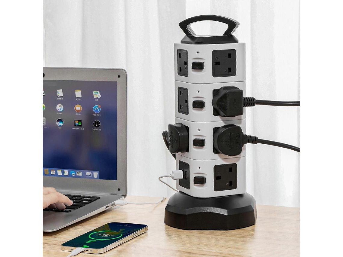 Extensão Elétrica Com Múltiplas Tomadas Para Ligar Todos Os Seus Dispositivos Com Segurança. Olysi Shop