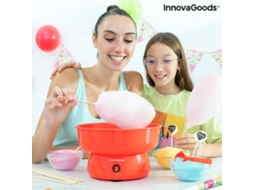 Máquina De Algodão Doce - Innovagoods - V0103610 - 400w - Rosa - Desmontável
