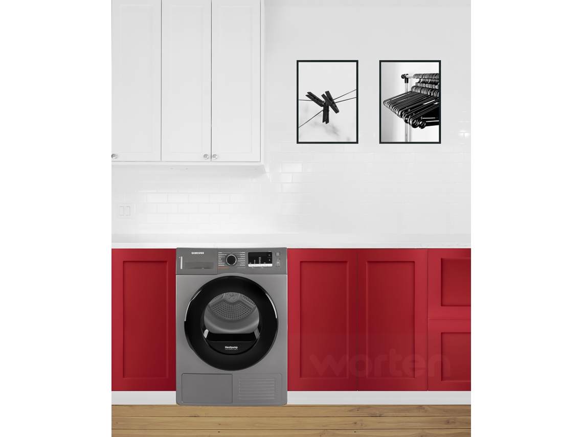 Máquina de Secar Roupa SAMSUNG DV80TA020AX (8 kg - Bomba de Calor - Inox