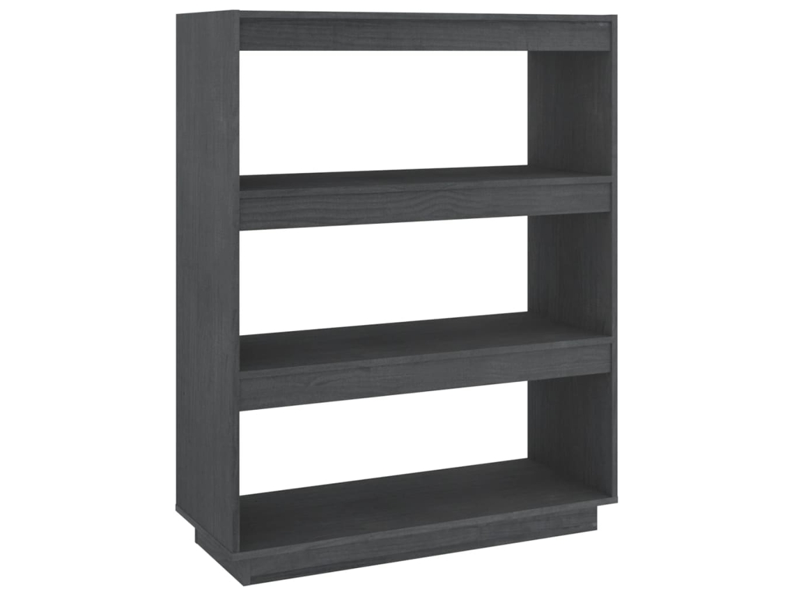 Book Cabinet, Book Cabinets Vidaxl Cinzeto Madeira De Pinho (n/a)