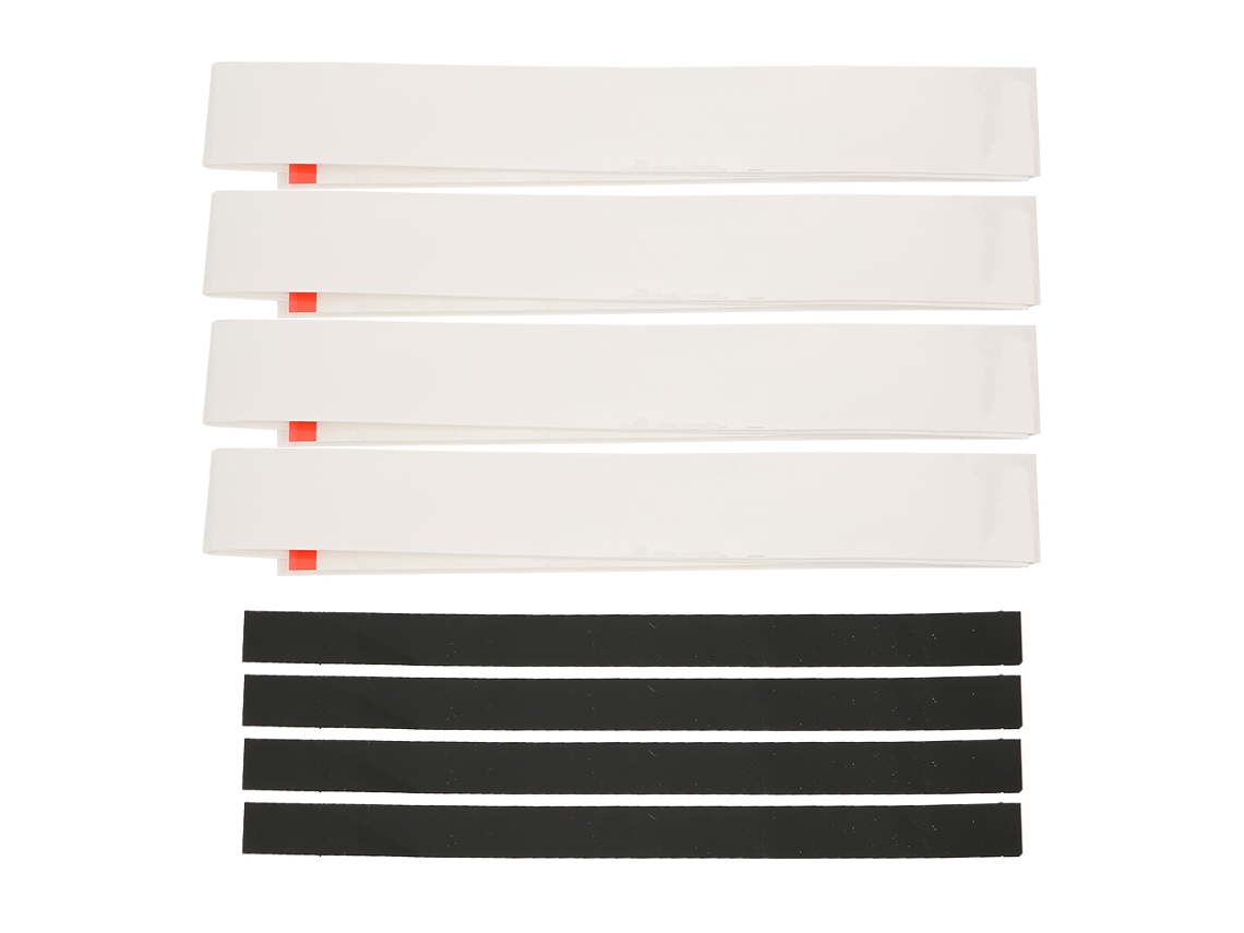 4pcs Fita De Grip Para Raquete Infantil Pu Absorve Suor Antiderrapante Adesiva Branca