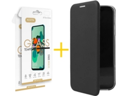 Capa e Película Apple iPhone 11 ACCETEL Flip Cover 0945 Preto