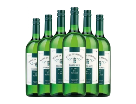 Vinho branco UNIVITIS Blanc de Berteau Blanc de Blancs Bordeaux (1 L - 6 Unidades)
