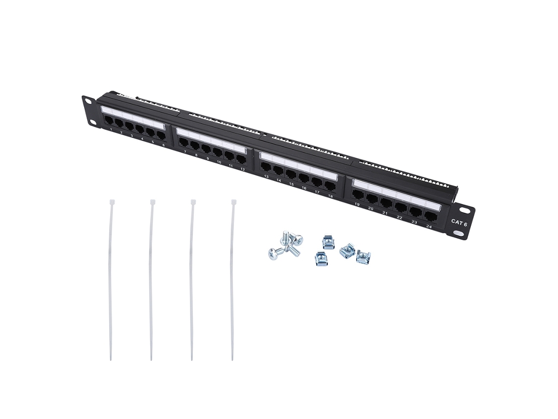 Painel de Patch de Dados 24 Portas Cat6 LAXISCREED