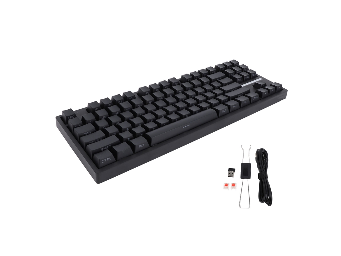 Aetheria teclado Mecânico Gamer 87 Teclas Switch Vermelho Rgb 3 Modos Wireless Bluetooth Type C