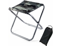 Banqueta dobrável, portátil, leve, retrátil, alta, para camping