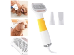 Secador de Pelos para Cães 3 em 1 com Escova Autolimpante e 2 Tipos de Jato. TAISHENGDA