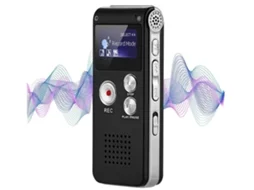 Minigravador de Voz Profissional Recarregável de 8 Gb com Áudio Digital Multifuncional e Reprodução de Mp3 Claret