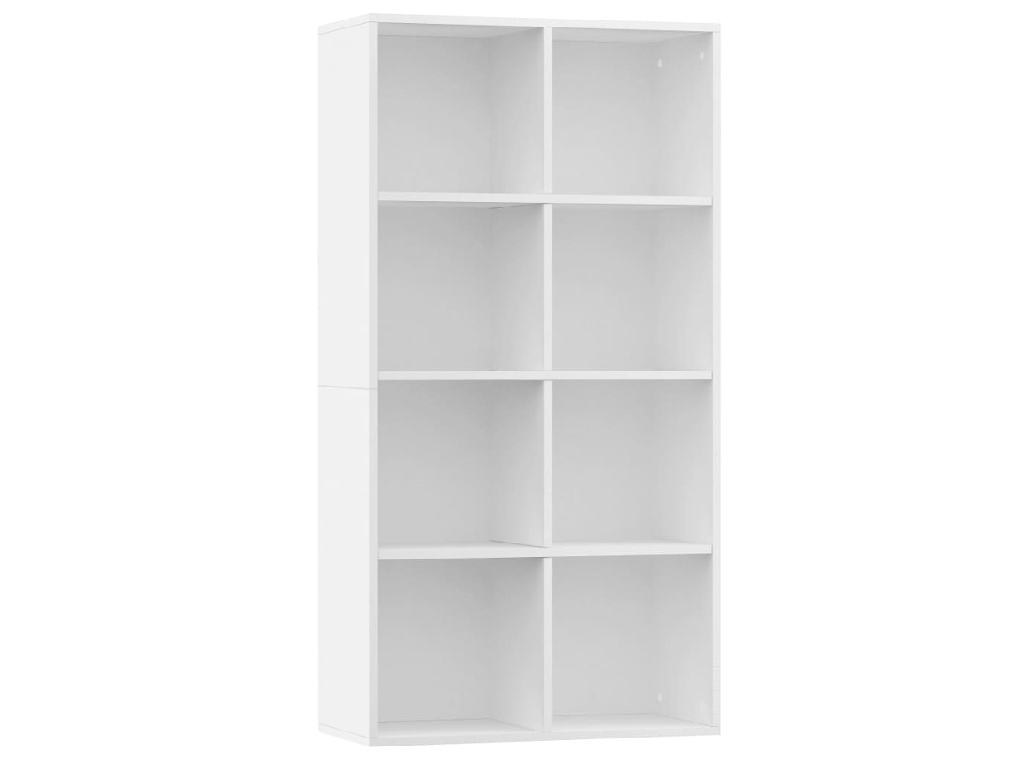 Book Cabinet, Book Cabinets Vidaxl Branco Madeira Processada (66 X 30 X 130 Cm)