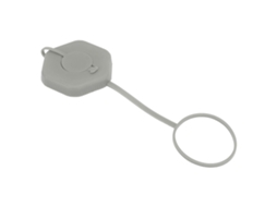 Dreno Tampa em Silicone para Garrafa de Água, Reutilizável, Cinza
