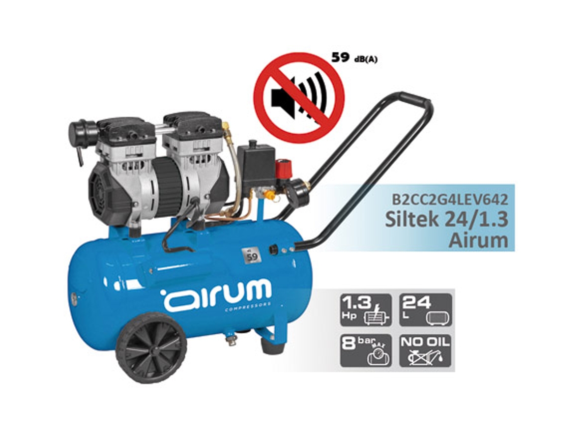 Compressor de pistão 1,3 CV 24 L AIRUM