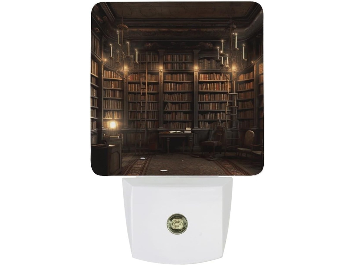 Luminária noturna de parede LED com plugue, luz noturna com acendimento automático, luz noturna com sensor crepuscular.