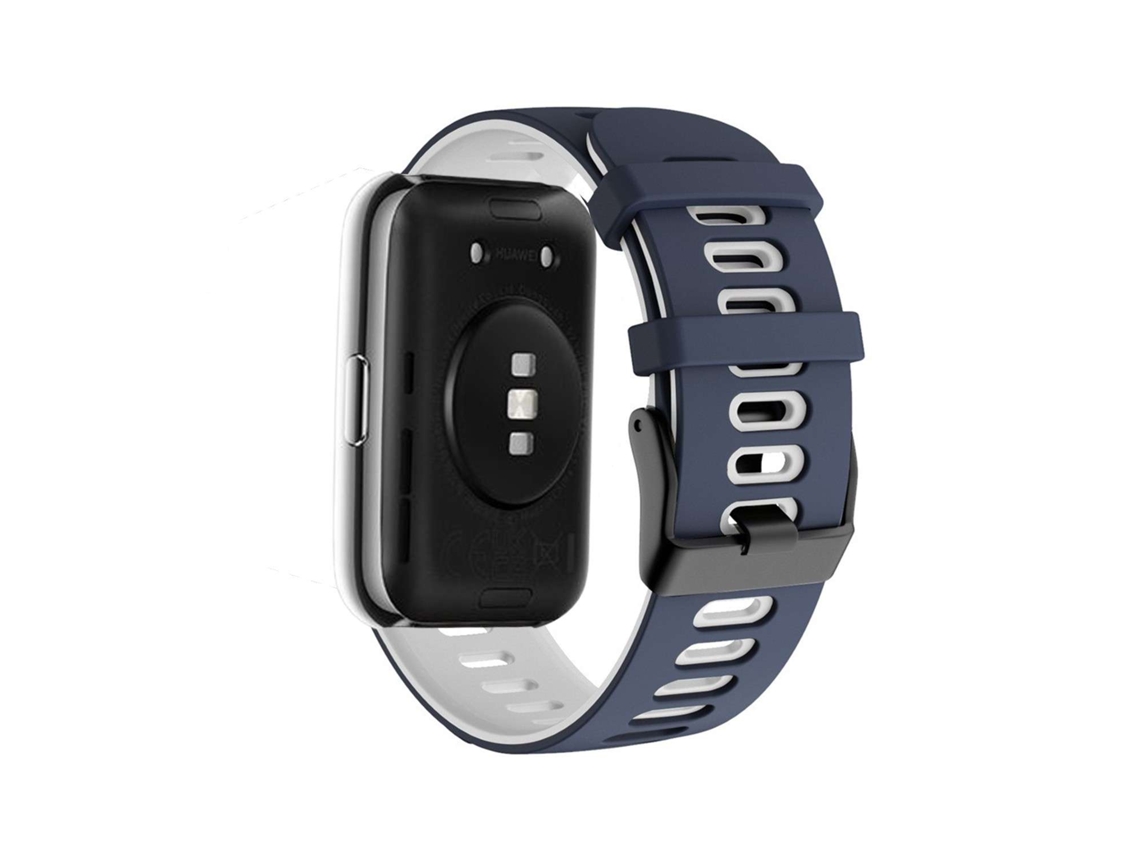 Bracelete Pioneer para Huawei Watch Fit 2 Azul Escuro e Branco