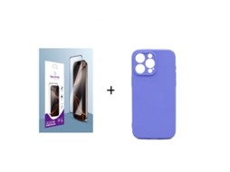 Vidro Com Cola Completa Eleventek Samsung A15 E Capa Samsung A15-roxo-zt-5866