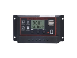 Controlador De Carga Solar Inteligente 12v 24v 30a Com Display Lcd E Proteções Automáticas