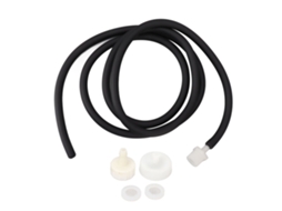 Kit Enema Portátil Silicone Reutilizável 150cm Preto