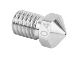 Bocal de substituição em latão niquelado para extrusora de impressora 3D com cabeçote de impressão de 0,4 mm.
