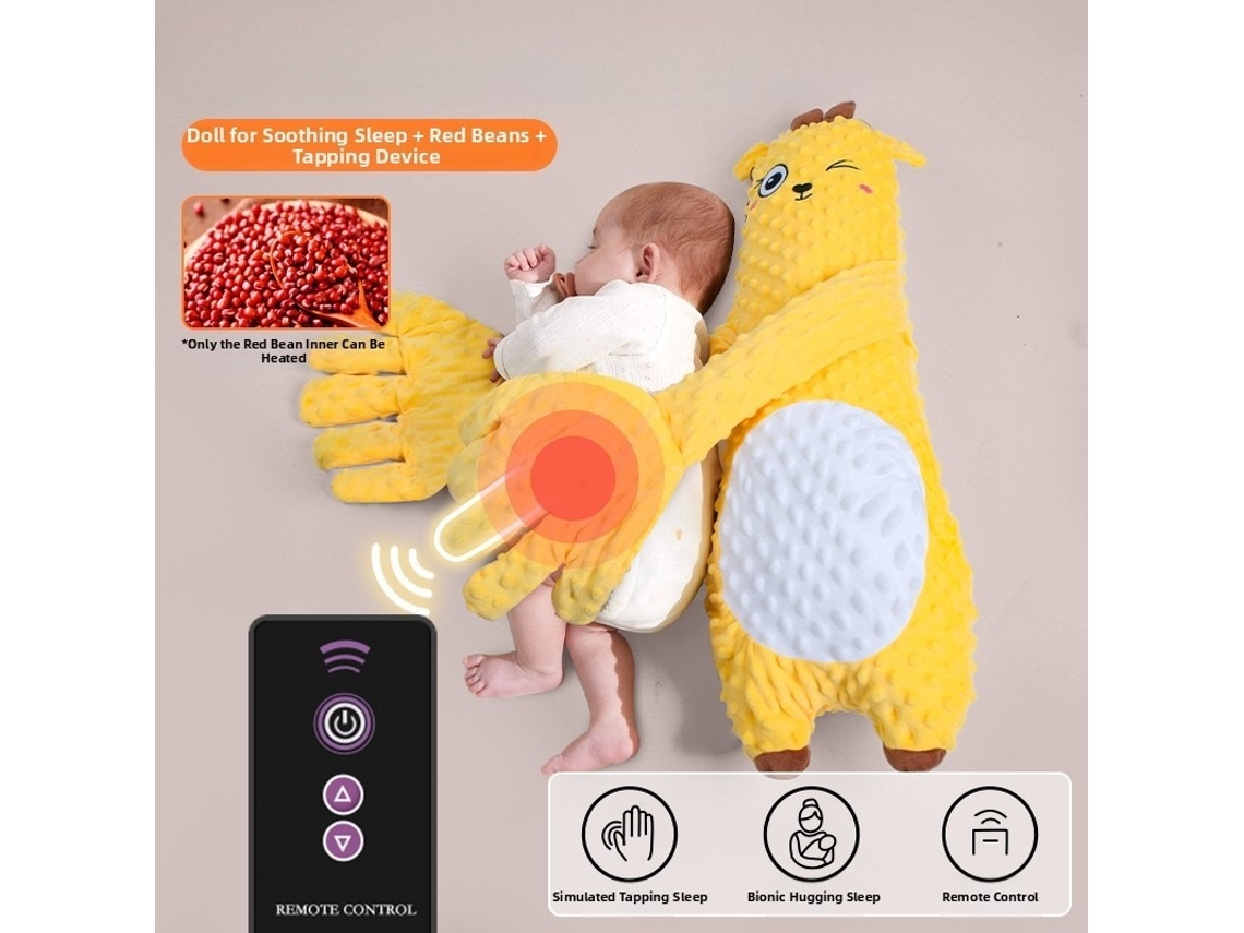 Boneca Calmante Almofada Para Bebê Dormir, Boneca Que Simula Tapas (girafa) Spqment