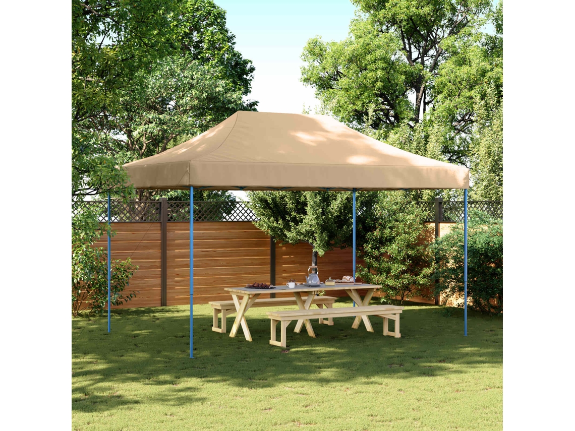 Vidaxl Tenda Para Festas Pop-up Dobrável 440x292x315 Cm Bege