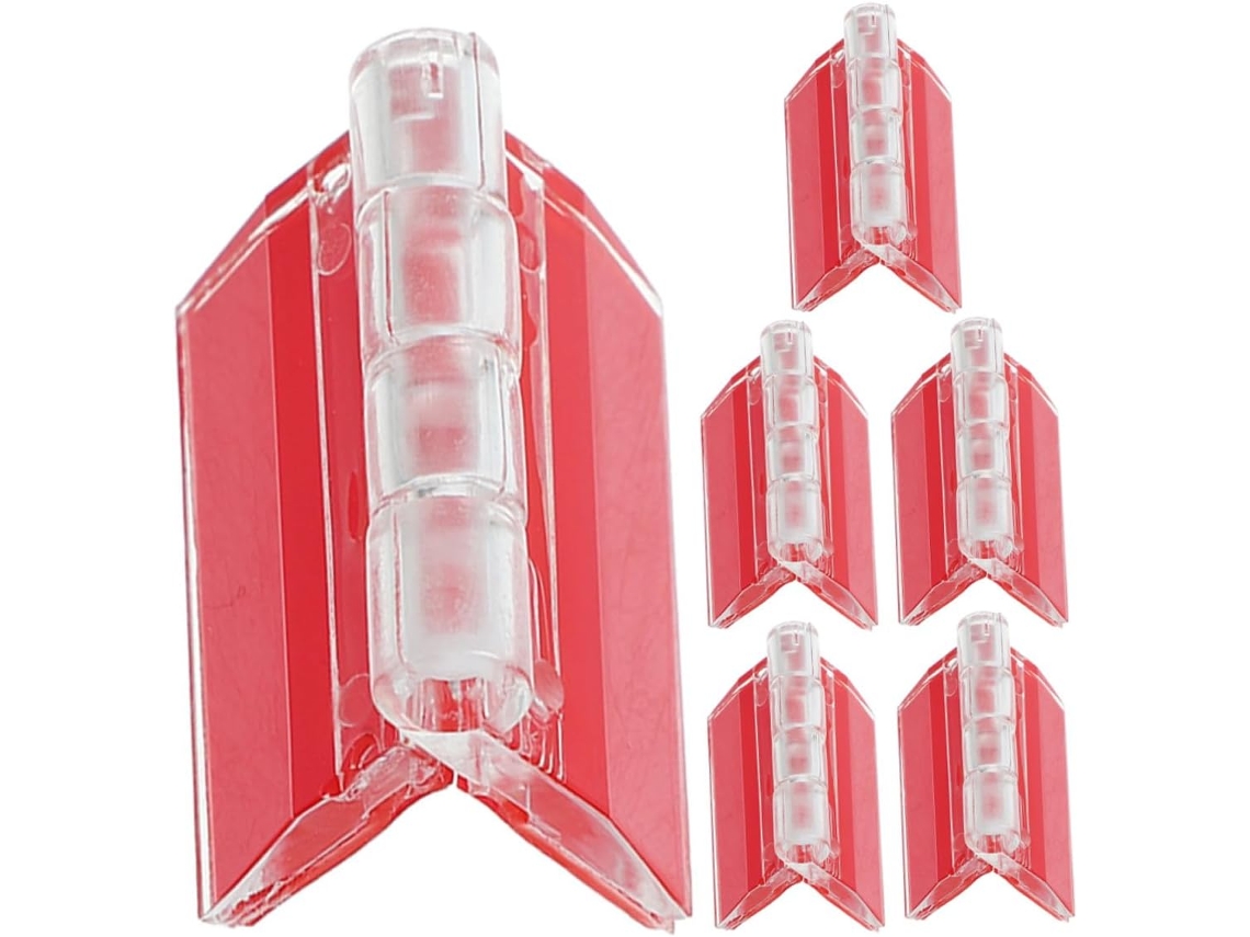 Conjunto De 6 Acrílico Para Armários Portas Dobráveis E Tampas Caixas.