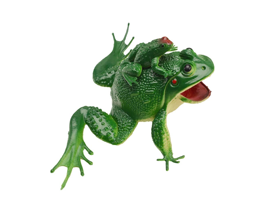 Mali brinquedo de Sapo Realista Plástico Mini para Banho Bebê com Som 10*17cm