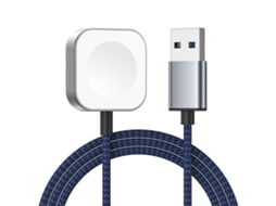 Carregador Magnético Sem Fio de Carga Rápida com Interface Usb para Apple Watch Se 2 Azul XIAOMOYU