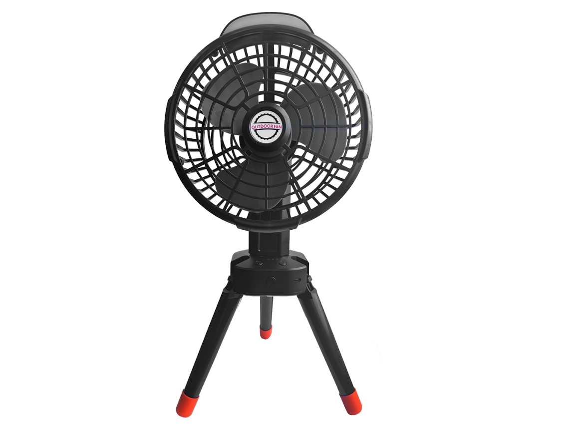 Ventilador Camping Led 2 em 1 Recarregável 4 Velocidades