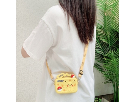 Boneco GAATPOT New Pokenon Anime Figure Pikachu Eevee Charmander Silicone Coin Purse Belt Bag Cute Fashion Shoulder Bag Toy For Kids Xmas Gifts