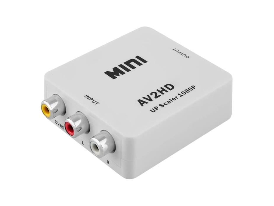 Adaptador Av Ociodual Rca Para Hdtv Vídeo Composto Áudio 1080p Branco Consoles, Tv E Jogos Av2hdtv Conversor Full Hd