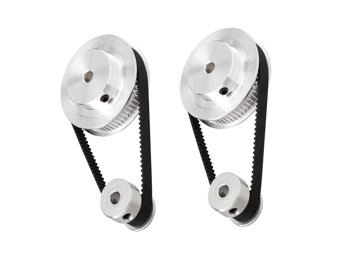 Kit Polias Distribuição Gt2 Alumínio 20 60 Dentes. 2 Conjuntos 20v.