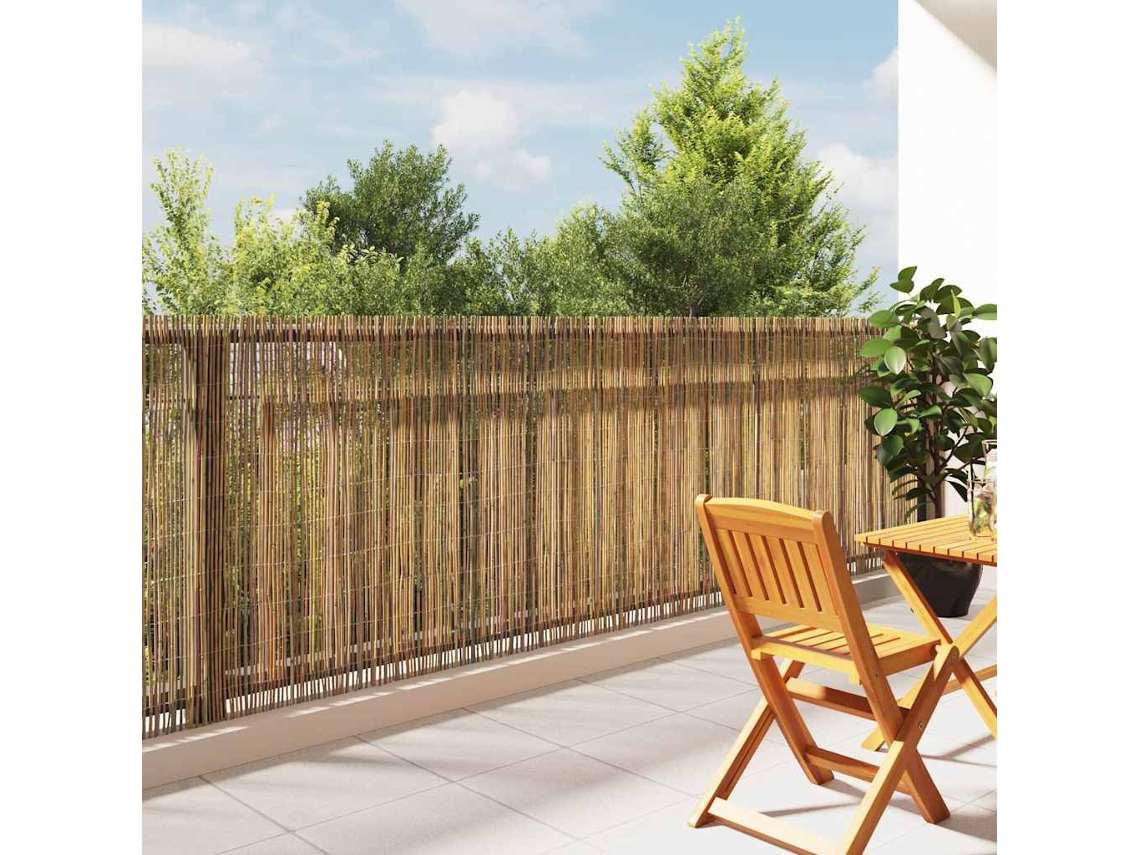 Vidaxl Cerca De Bambu 300 X 125 Cm Bambu Natural