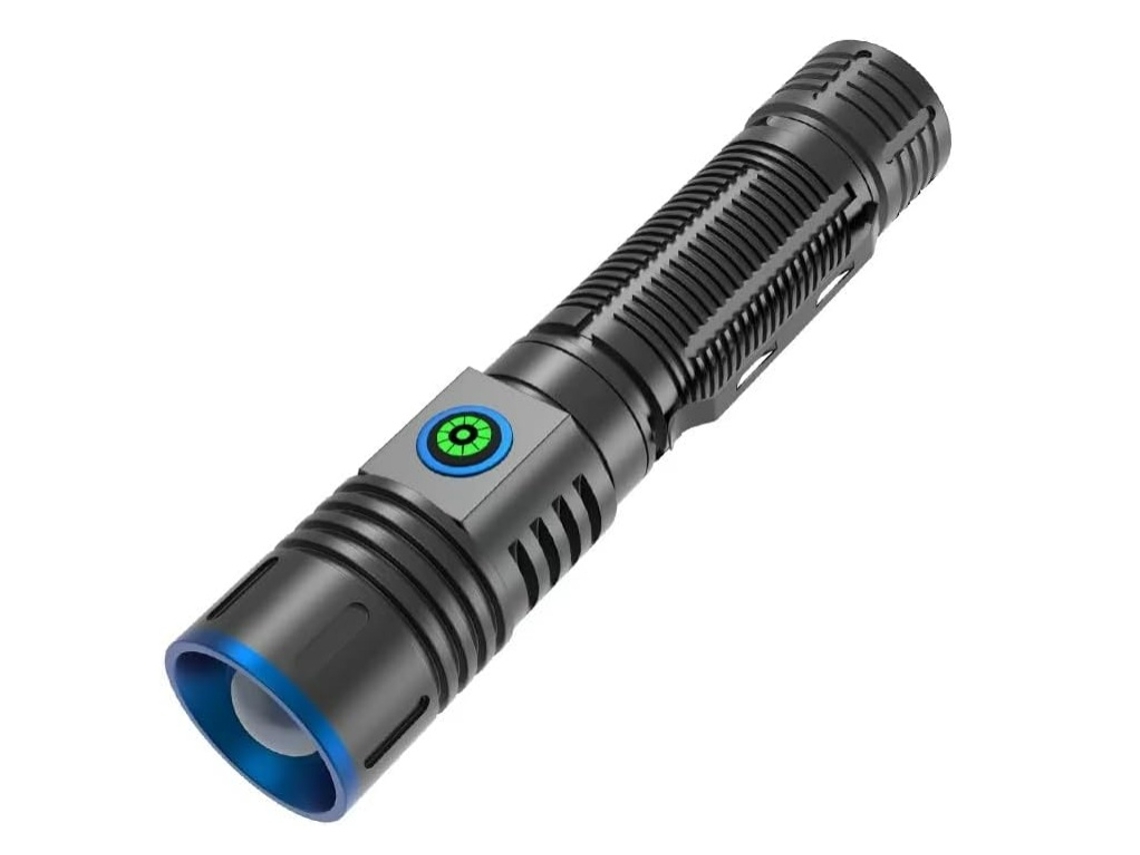 Elysve Lanterna Led, Usb-c, À Prova De Água, Preto