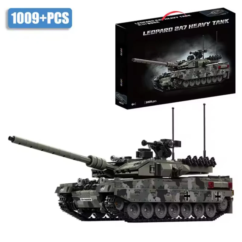 Modelo De Blocos De Montar Da Série Militar: Tanque Pesado De Guerra Leopard 2a7
