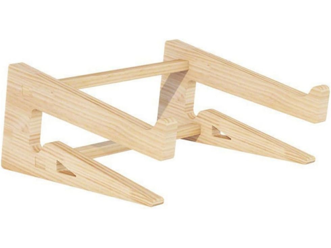 Suporte De Madeira Para Laptop Seguro, Elevado E Ergonômico
