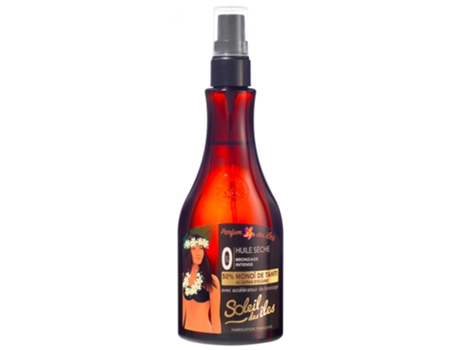 Fragrância Ilha de Óleo Bronzeador Intenso Seco 150 Ml SOLEIL DES ÎLES