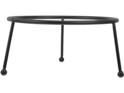 Suporte Robusto De Metal Para Esfera Observação Jardim Preta, Pedestal De Ferro Forjado Para Esferas Cristal 9a 40cm