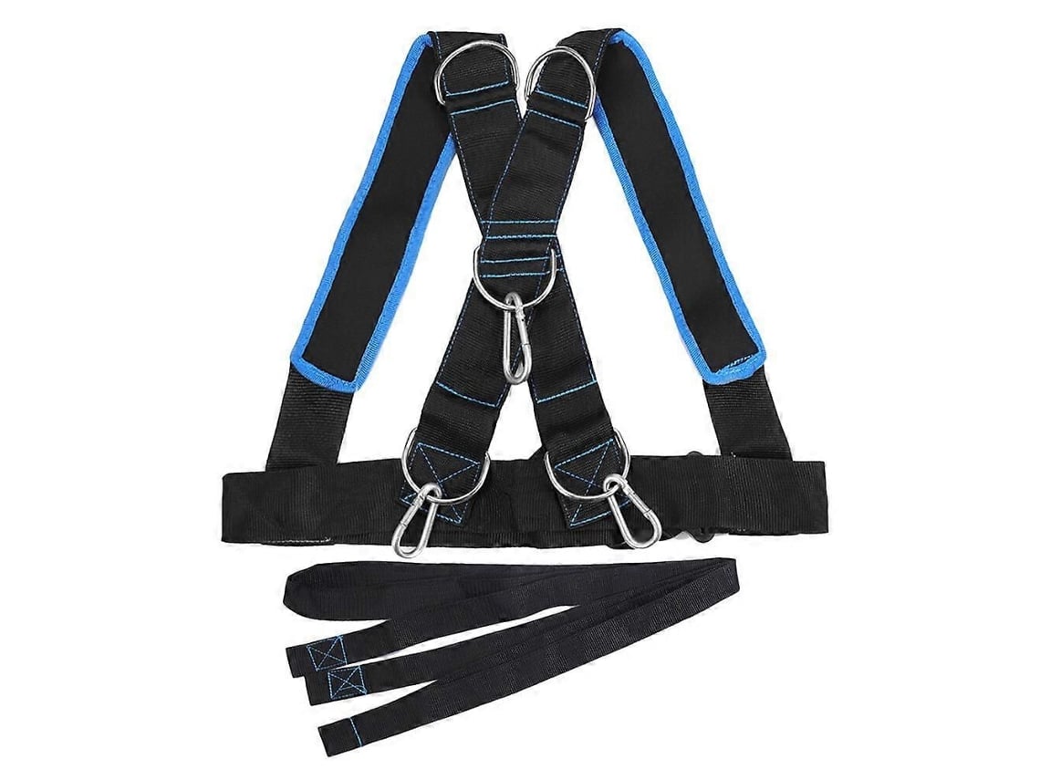 Arnês De Treino Com Alça Para Ombro, Preto E Azul