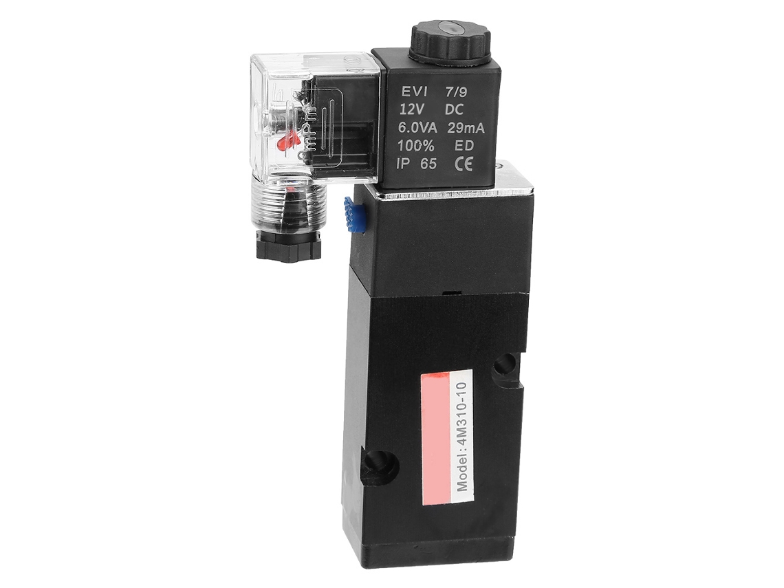 Válvula Eletromagnética Solenoide 4m310-8 2posição 5porta G1/4in Dc12v Alta Qualidade
