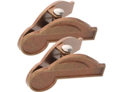 Clips de metal para documentos, 2 peças, liga de zinco durável, organizador moderno para mesa de escritório.