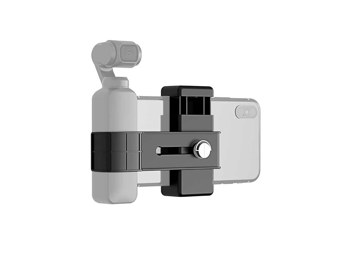 Puluz Mobile Phone Holder Smartphone Fixing Clamp 1/4" Holder Mount Bracket For Dji Osmo Pocket LAXISCREED