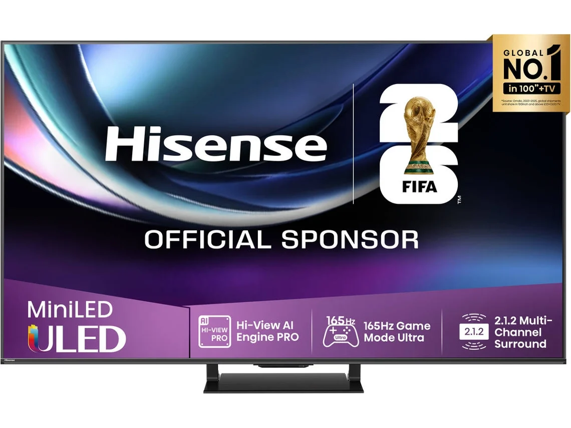 TV HISENSE 55U7Q PRO (Mini LED 165Hz - 55'' - 139 cm - 4k Ultra HD - Smart TV)