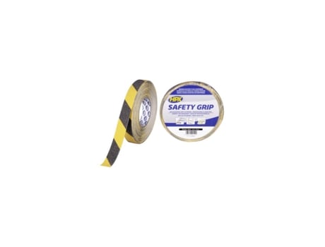 Fita Anti-Derrapante Amarela e Preta 50Mmx33M