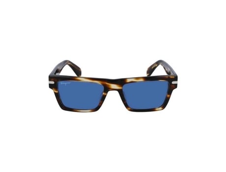 Óculos De Sol De Homem Ferragamo Listrado Categoria Multicor