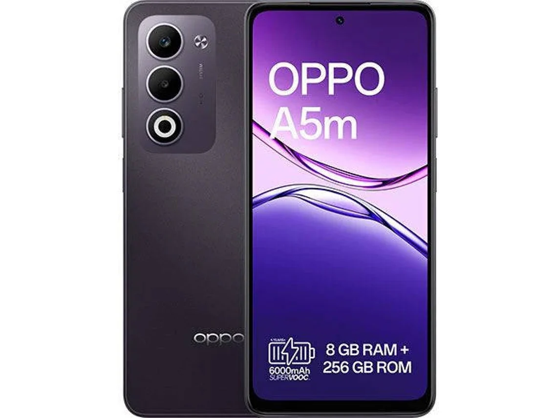 Smartphone OPPO A5m (Outlet Caixa Aberta - 6.67'' - 8 GB - 256 GB - Preto Nébula)