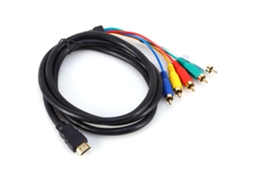 Cabo Mali conversor HDMI macho para 3 Rca AV, áudio e vídeo, 1080p, 1.5m
