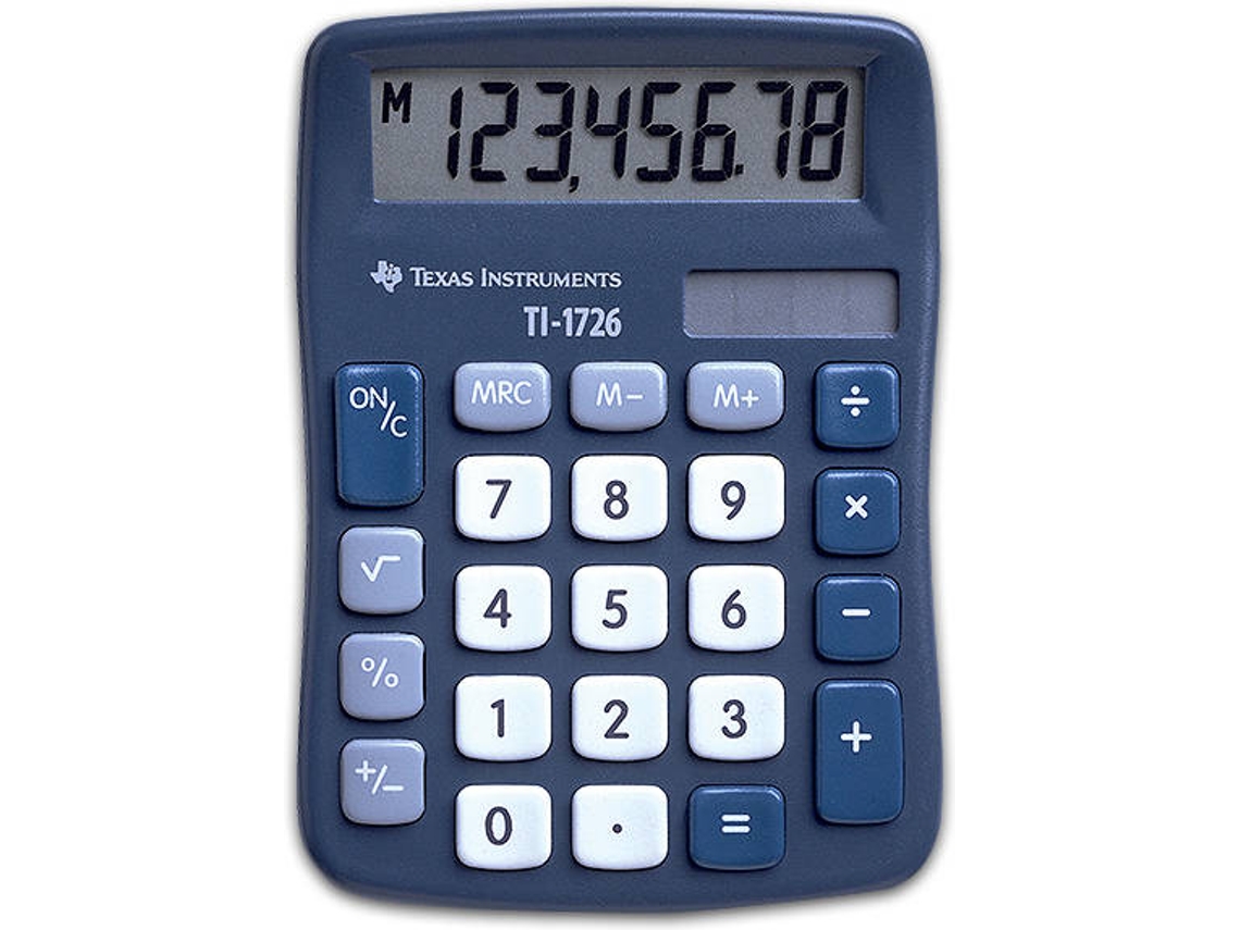 Calculadora Básica TEXAS TI-1726 Azul (8 dígitos)
