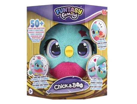Familia de peluches interactivos Jumbo Funtasy Chick A Boo 678 Disetp25