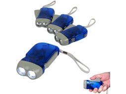 Lanternas De Emergência Com Manivela(pacote 4) Para Camping, Casa E Carro, Do