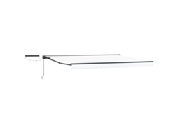 Conjunto 1 Toldo Retrátil Elétrico Vidaxl Antracite Alumínio (4 × 3 M)